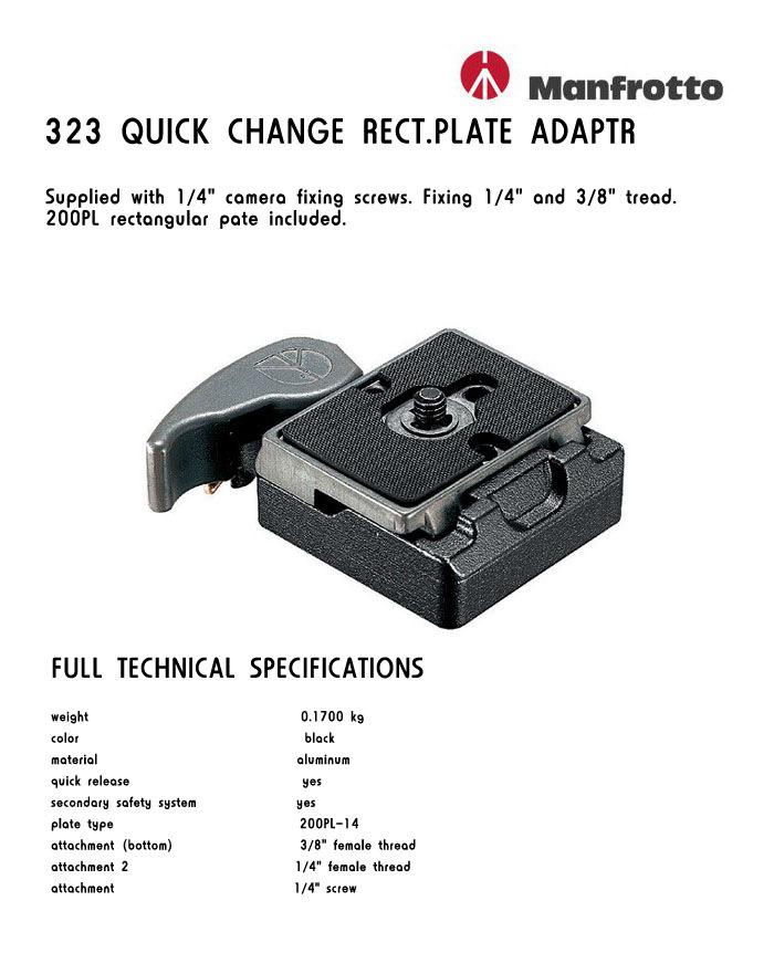 ��������� ������� MANFROTTO 323 :: Head MANFROTTO 323