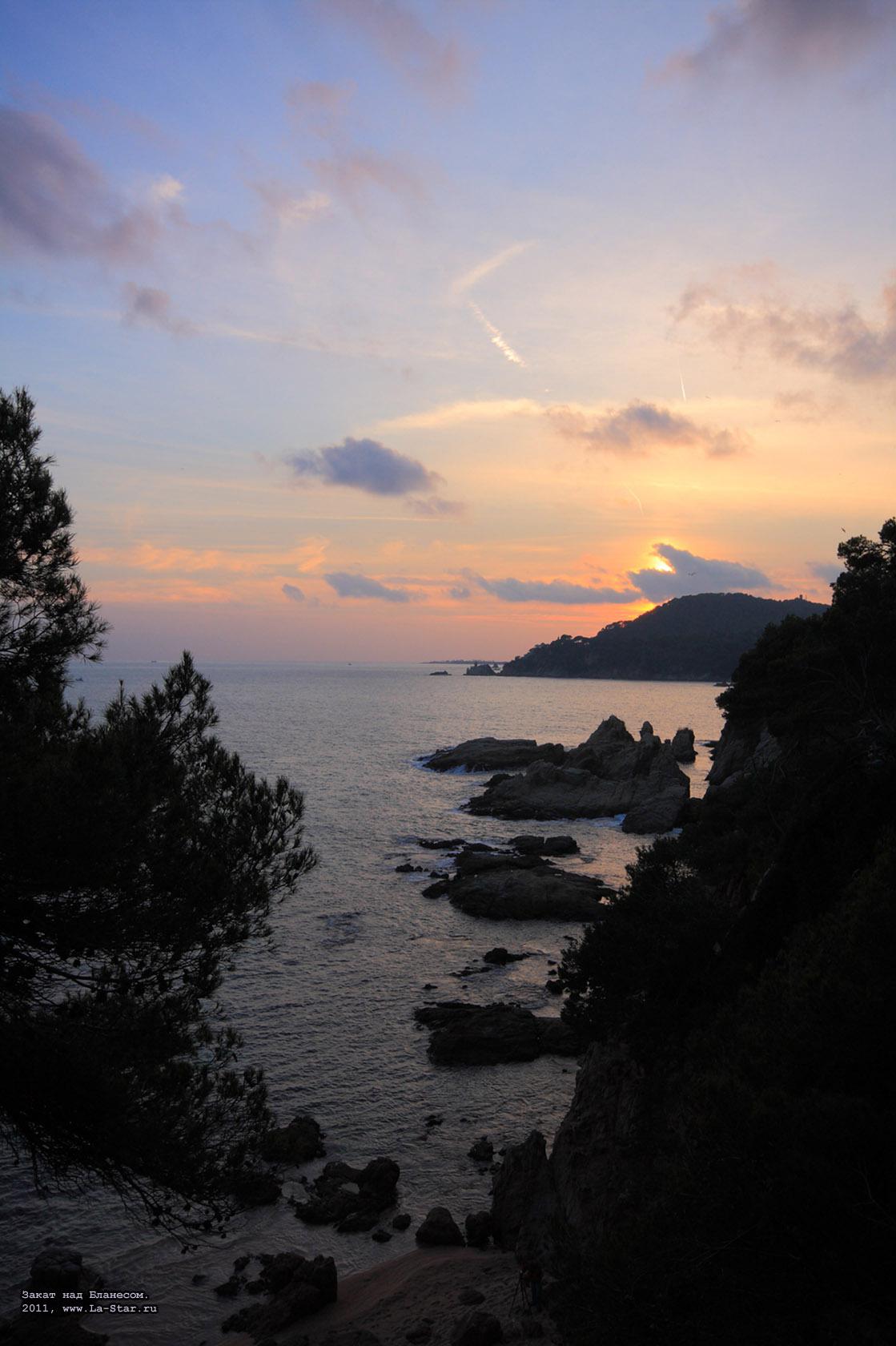 ����� ��� ��������. :: Sunset over Blanes.